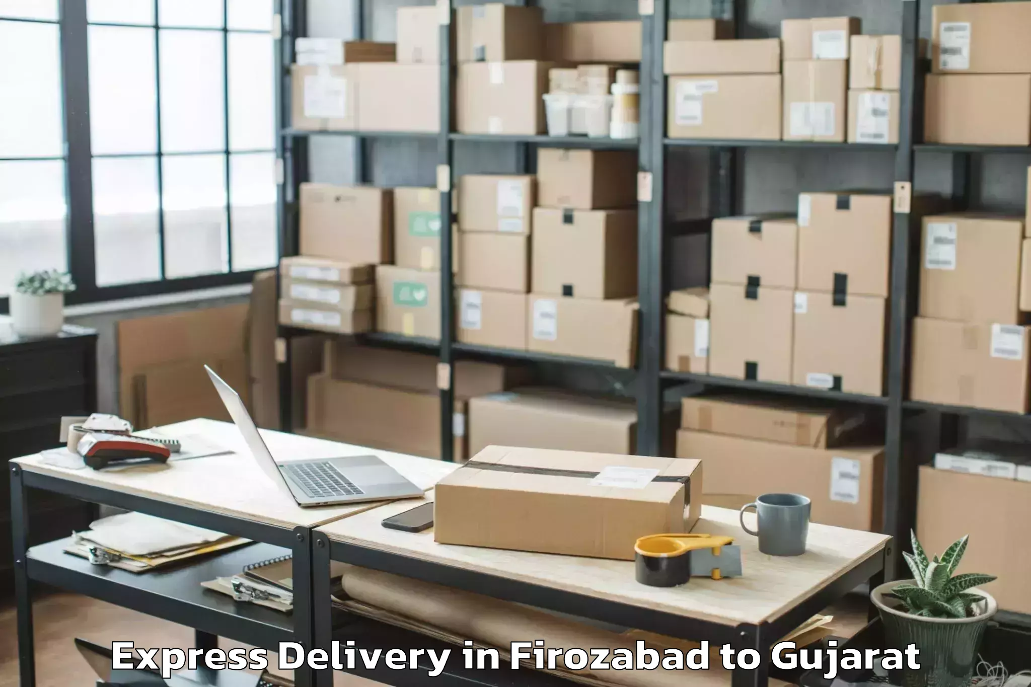 Get Firozabad to Savar Kundla Express Delivery